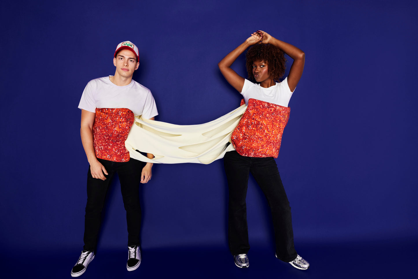 Two-Person Fried Mozz Cheese Pull Costume