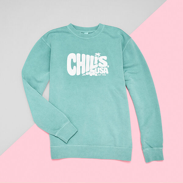 Destination Sweatshirt, Mint Green