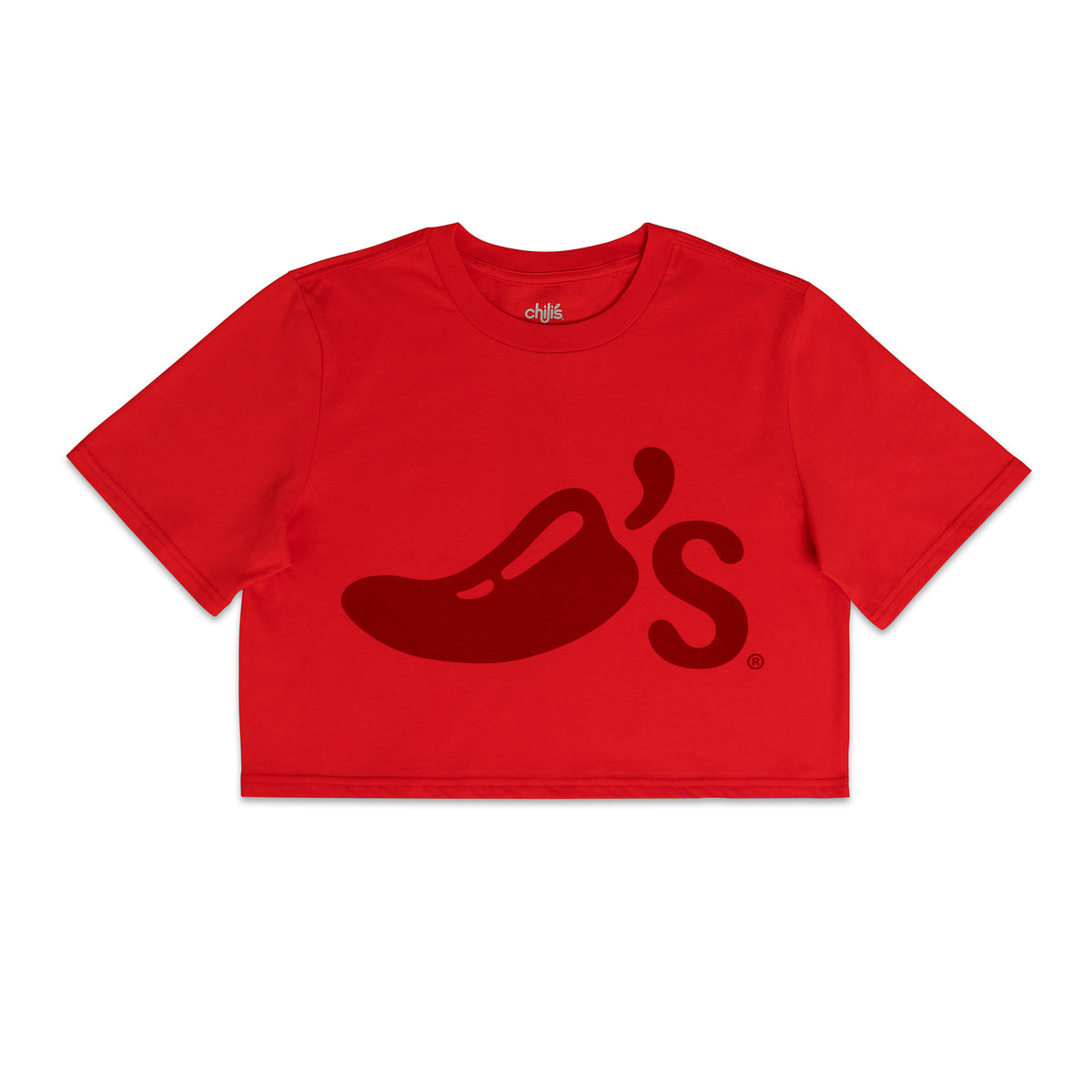 Suburban Cropped Tee - Red