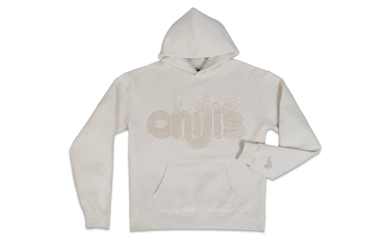 Chenille Pepper Hoodie - White