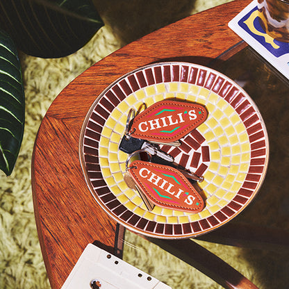 Southwestern Leather Keychain