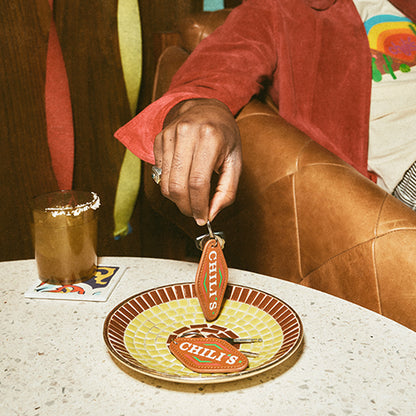 Southwestern Leather Keychain